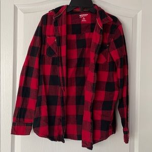 Arizona Jeans Company Black & red flannel size XL